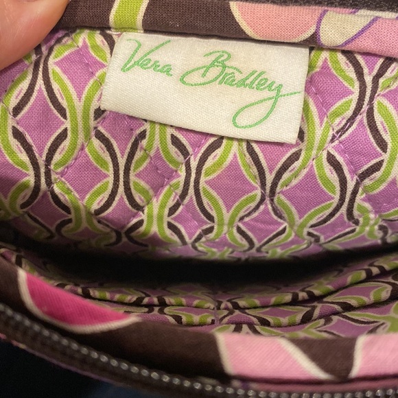Vera Bradley Retired Purple Punch Quilted Paisley Crossbody Purse - Picture 10 of 11